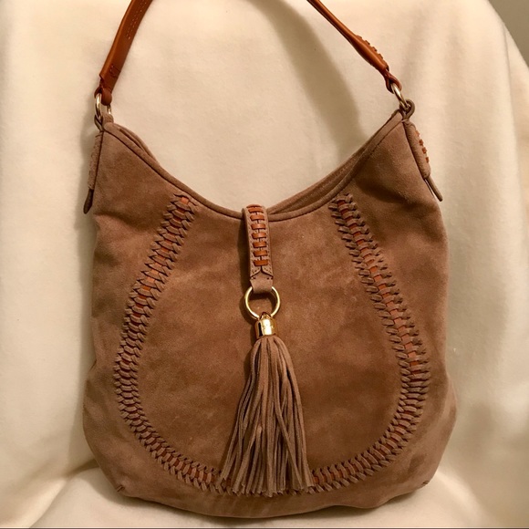 ralph lauren suede bag